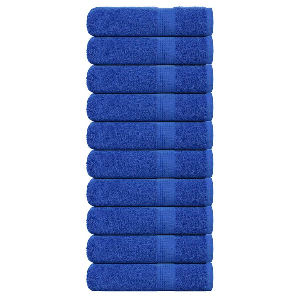 Hand Towels "FROGN" 10 pcs Blue 50x100 cm 360 gsm