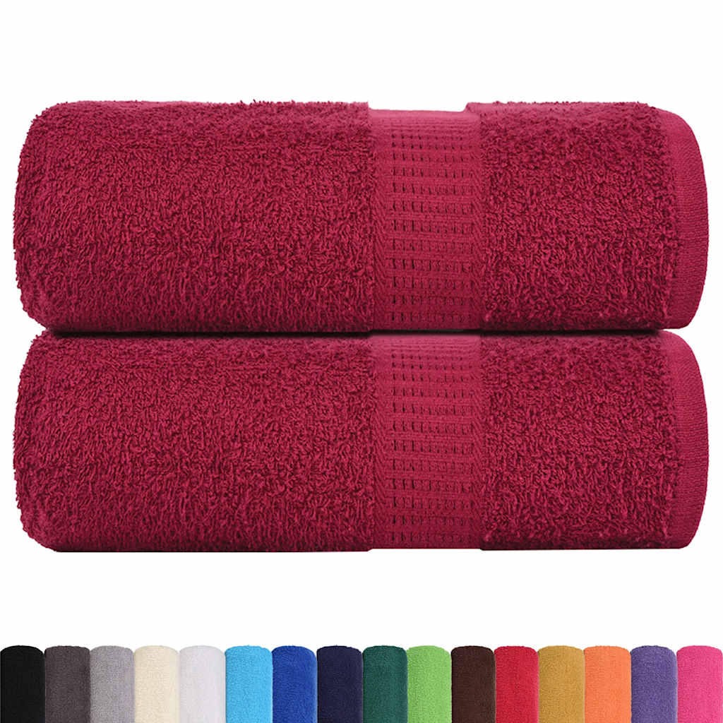 Wash Towels "FROGN" 2 pcs Bordeaux 30x30 cm 360 gsm