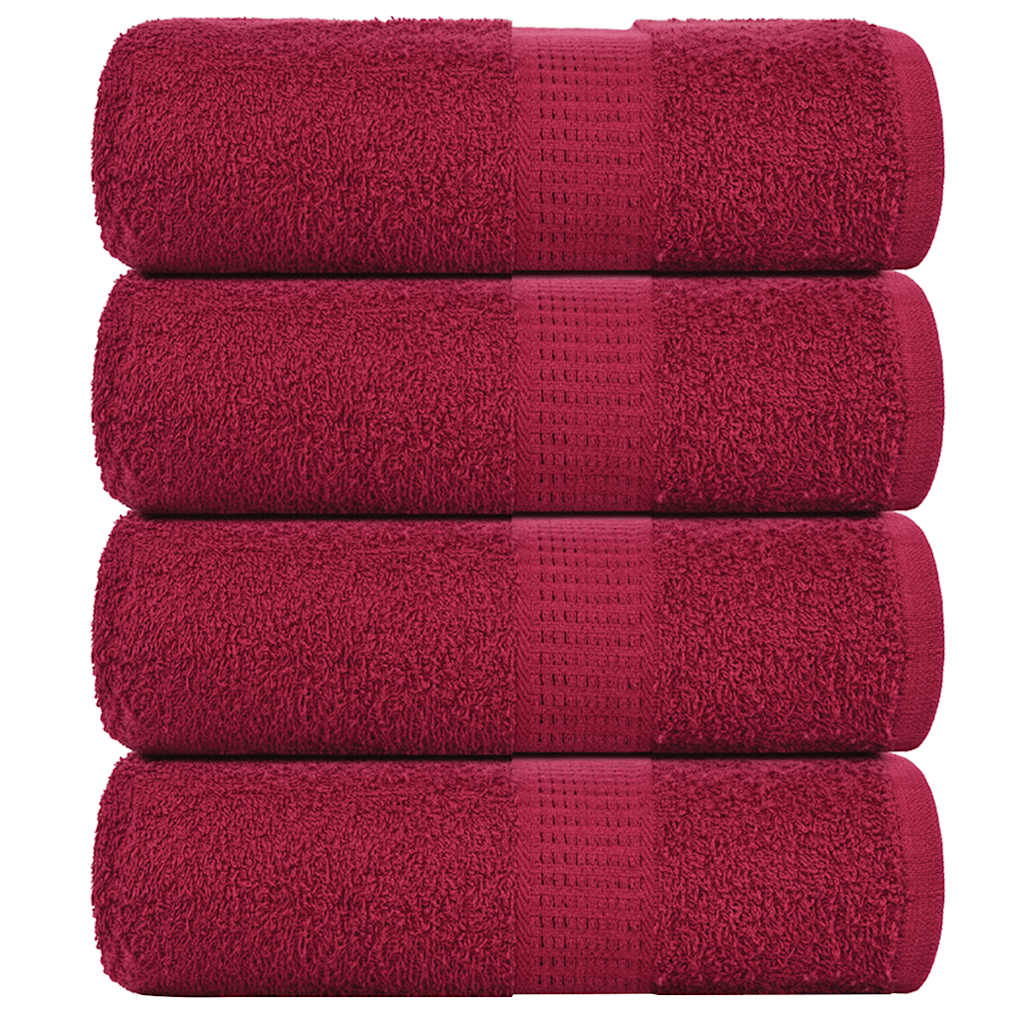 Wash Towels "FROGN" 4 pcs Bordeaux 30x30 cm 360 gsm