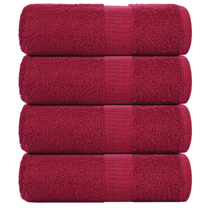 Wash Towels "FROGN" 4 pcs Bordeaux 30x30 cm 360 gsm