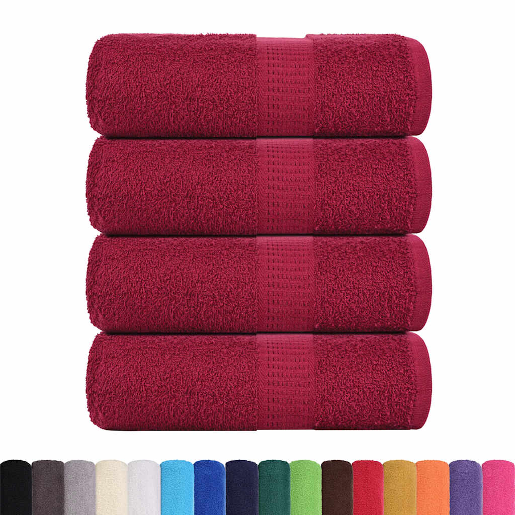 Wash Towels "FROGN" 4 pcs Bordeaux 30x30 cm 360 gsm