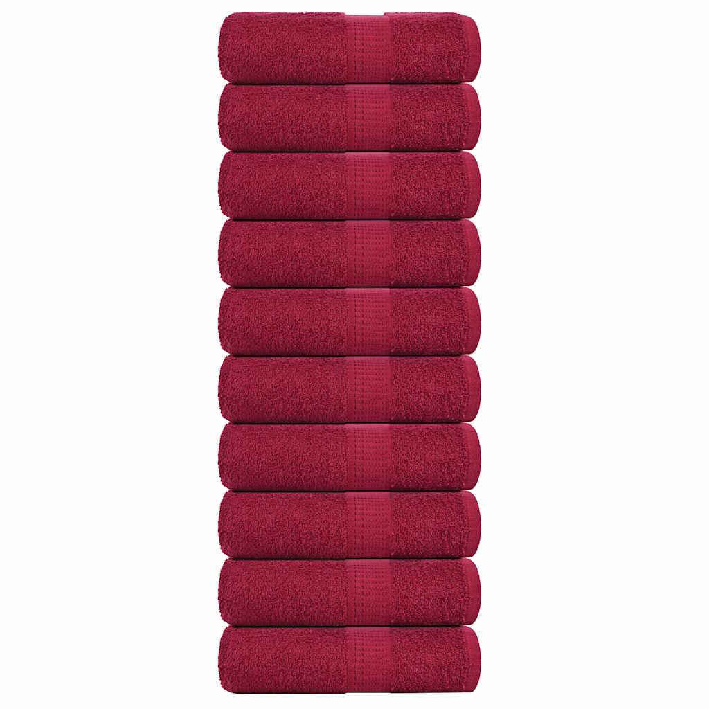 Wash Towels "FROGN" 10 pcs Bordeaux 30x30 cm 360 gsm
