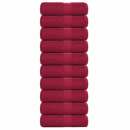 Wash Towels "FROGN" 10 pcs Bordeaux 30x30 cm 360 gsm