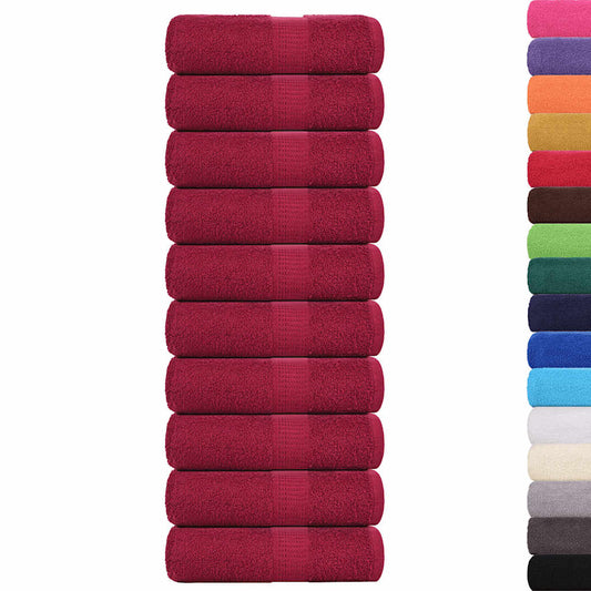 Wash Towels "FROGN" 10 pcs Bordeaux 30x30 cm 360 gsm