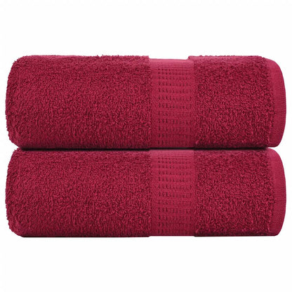 Guest Towels "FROGN" 2 pcs Bordeaux 30x50 cm 360 gsm