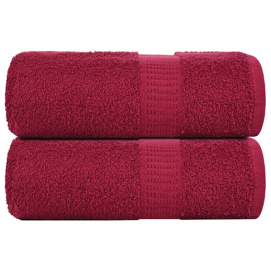 Guest Towels "FROGN" 2 pcs Bordeaux 30x50 cm 360 gsm