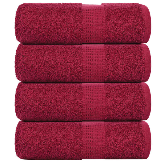 Guest Towels "FROGN" 4 pcs Bordeaux 30x50 cm 360 gsm