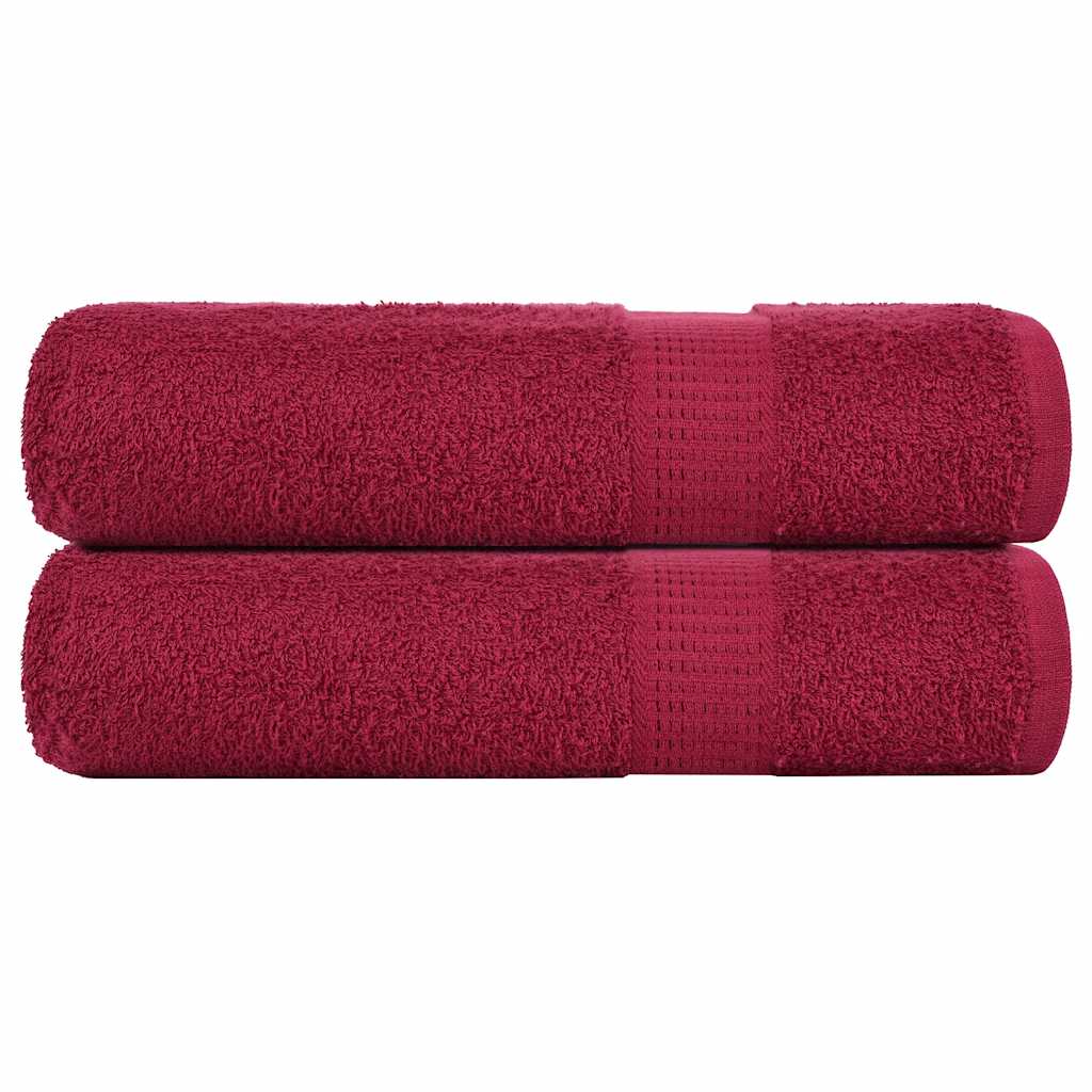 Hand Towels "FROGN" 2 pcs Bordeaux 50x100 cm 360 gsm