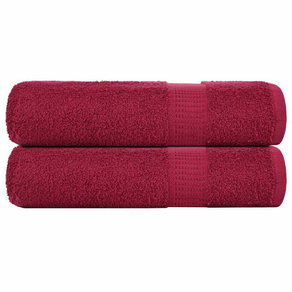 Hand Towels "FROGN" 2 pcs Bordeaux 50x100 cm 360 gsm