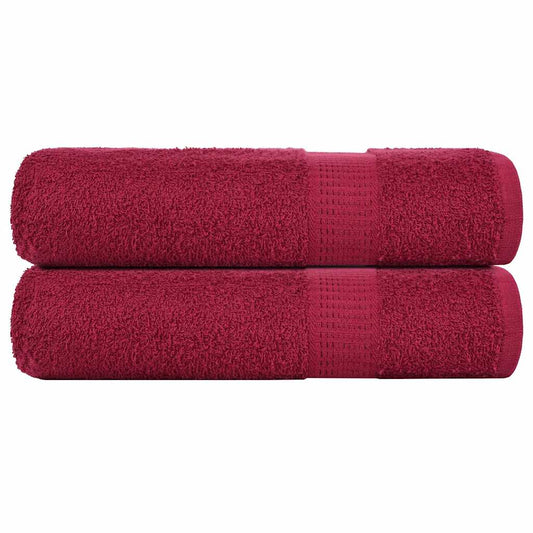 Hand Towels "FROGN" 2 pcs Bordeaux 50x100 cm 360 gsm