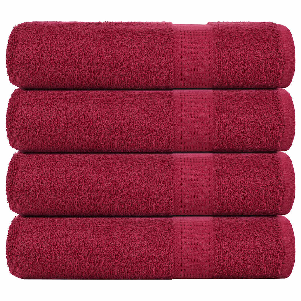 Shower Towels "FROGN" 4 pcs Bordeaux 70x140 cm 360 gsm