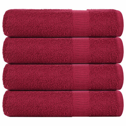 Shower Towels "FROGN" 4 pcs Bordeaux 70x140 cm 360 gsm