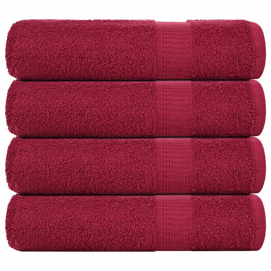 Shower Towels "FROGN" 4 pcs Bordeaux 70x140 cm 360 gsm