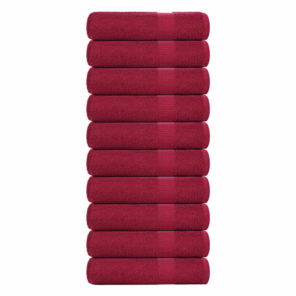 Shower Towels "FROGN" 10 pcs Bordeaux 70x140 cm 360 gsm