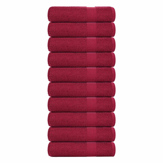 Shower Towels "FROGN" 10 pcs Bordeaux 70x140 cm 360 gsm