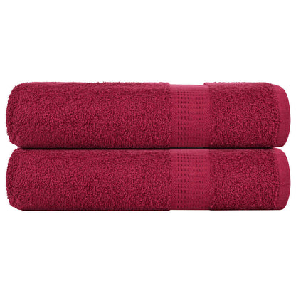 Bath Towels "FROGN" 2 pcs Bordeaux 100x150 cm 360 gsm