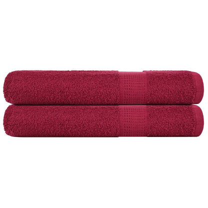 Sauna Towels "FROGN" 2 pcs Bordeaux 80x200 cm 360 gsm