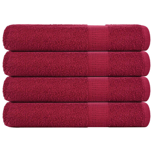 Towels "FROGN" 4 pcs Bordeaux 100x200 cm 360 gsm