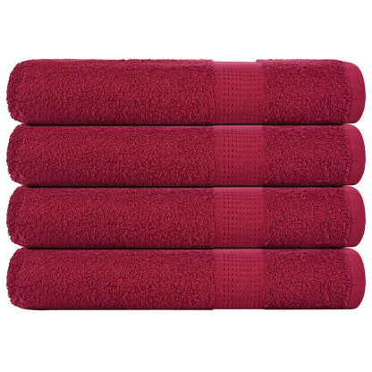 Towels "FROGN" 4 pcs Bordeaux 100x200 cm 360 gsm