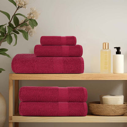 Towels "FROGN" 4 pcs Bordeaux 100x200 cm 360 gsm