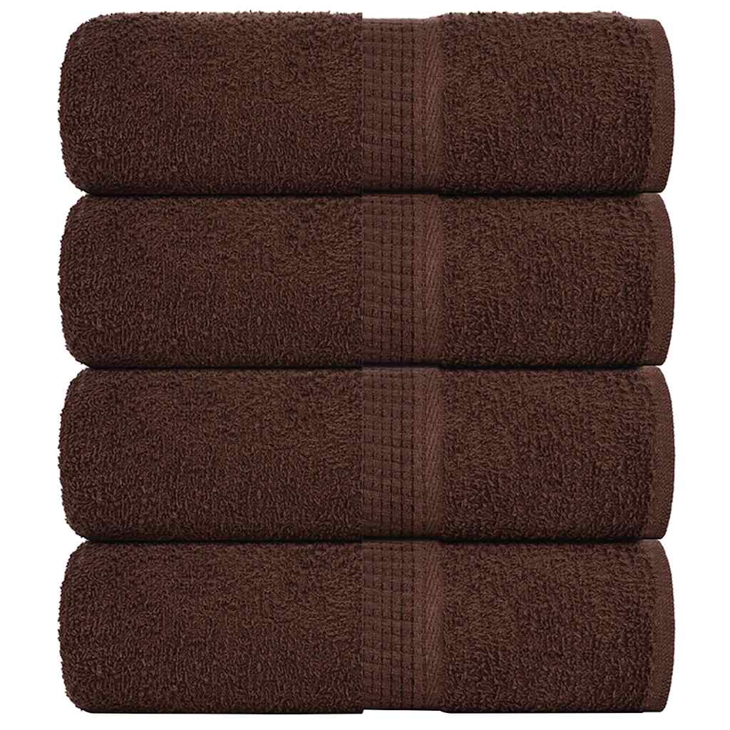 Wash Towels "FROGN" 4 pcs Brown 30x30 cm 360 gsm