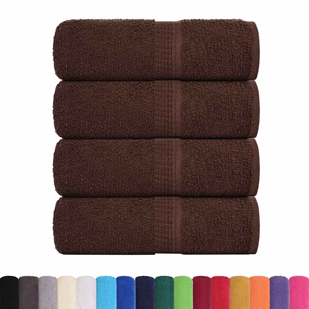Guest Towels "FROGN" 4 pcs Brown 30x50 cm 360 gsm