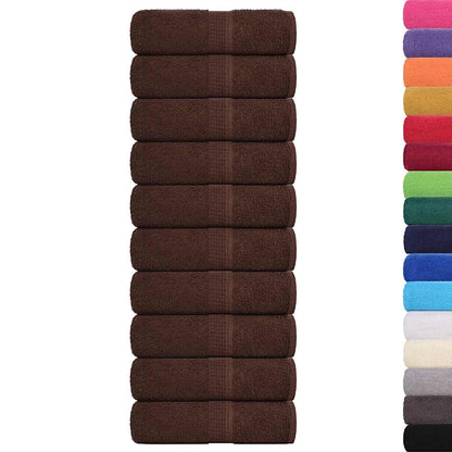 Guest Towels "FROGN" 10 pcs Brown 30x50 cm 360 gsm