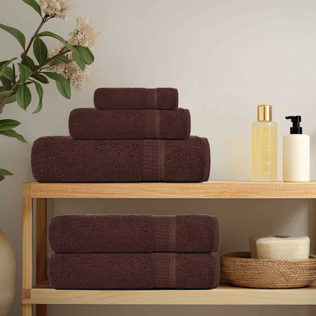 Guest Towels "FROGN" 10 pcs Brown 30x50 cm 360 gsm