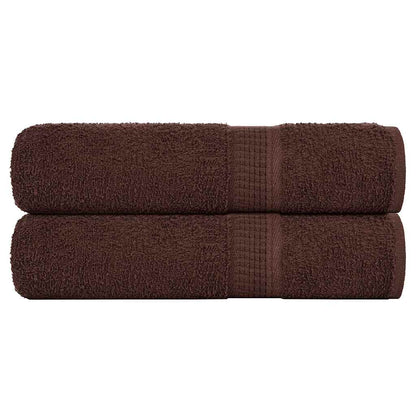 Hand Towels "FROGN" 2 pcs Brown 50x100 cm 360 gsm