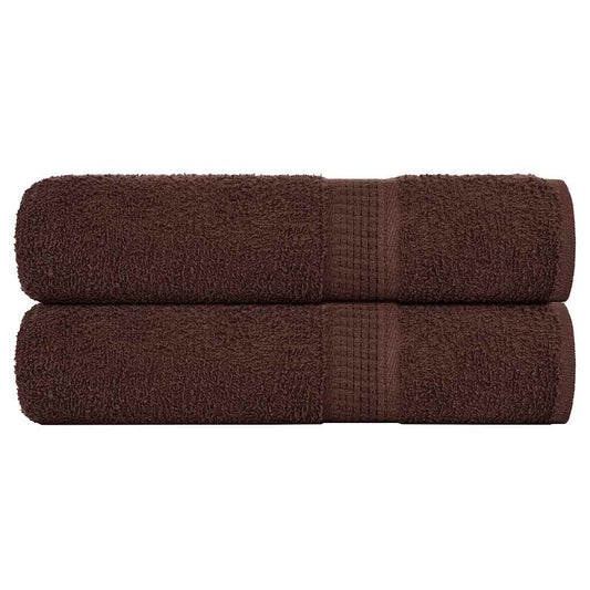 Hand Towels "FROGN" 2 pcs Brown 50x100 cm 360 gsm