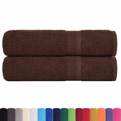 Hand Towels "FROGN" 2 pcs Brown 50x100 cm 360 gsm