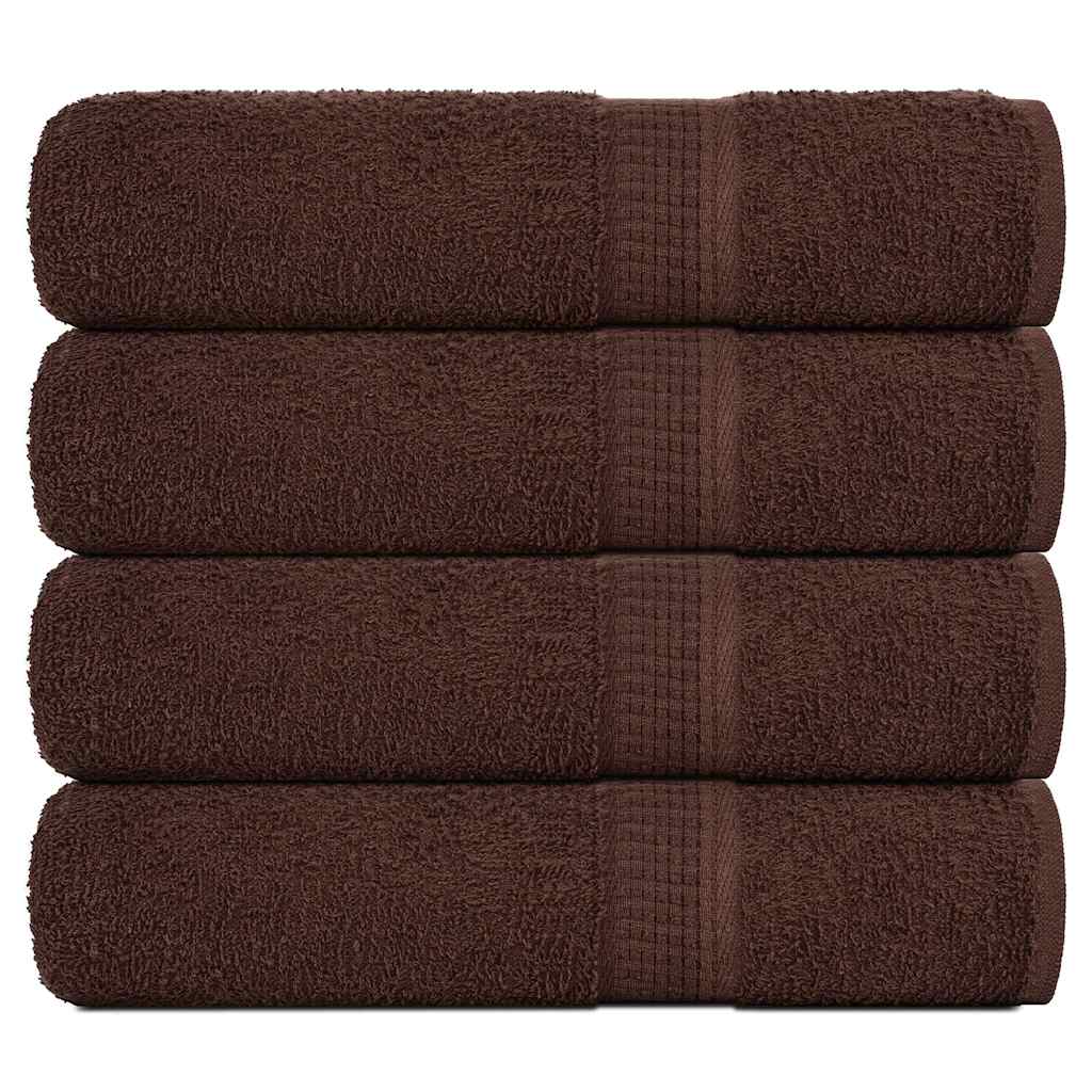 Shower Towels "FROGN" 4 pcs Brown 70x140 cm 360 gsm