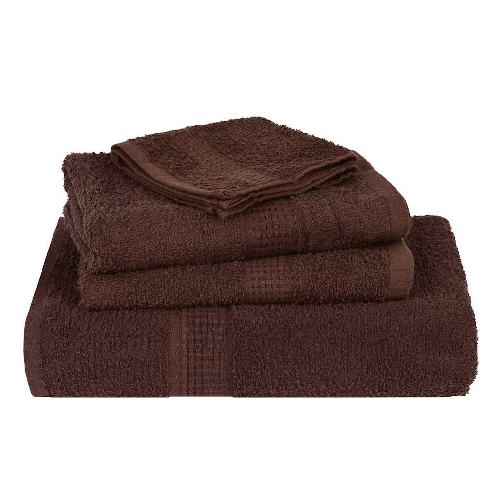 Shower Towels "FROGN" 4 pcs Brown 70x140 cm 360 gsm