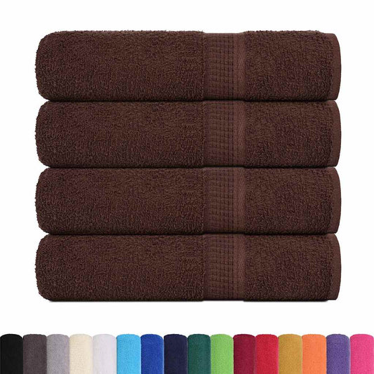 Bath Towels "FROGN" 4 pcs Brown 100x150 cm 360 gsm