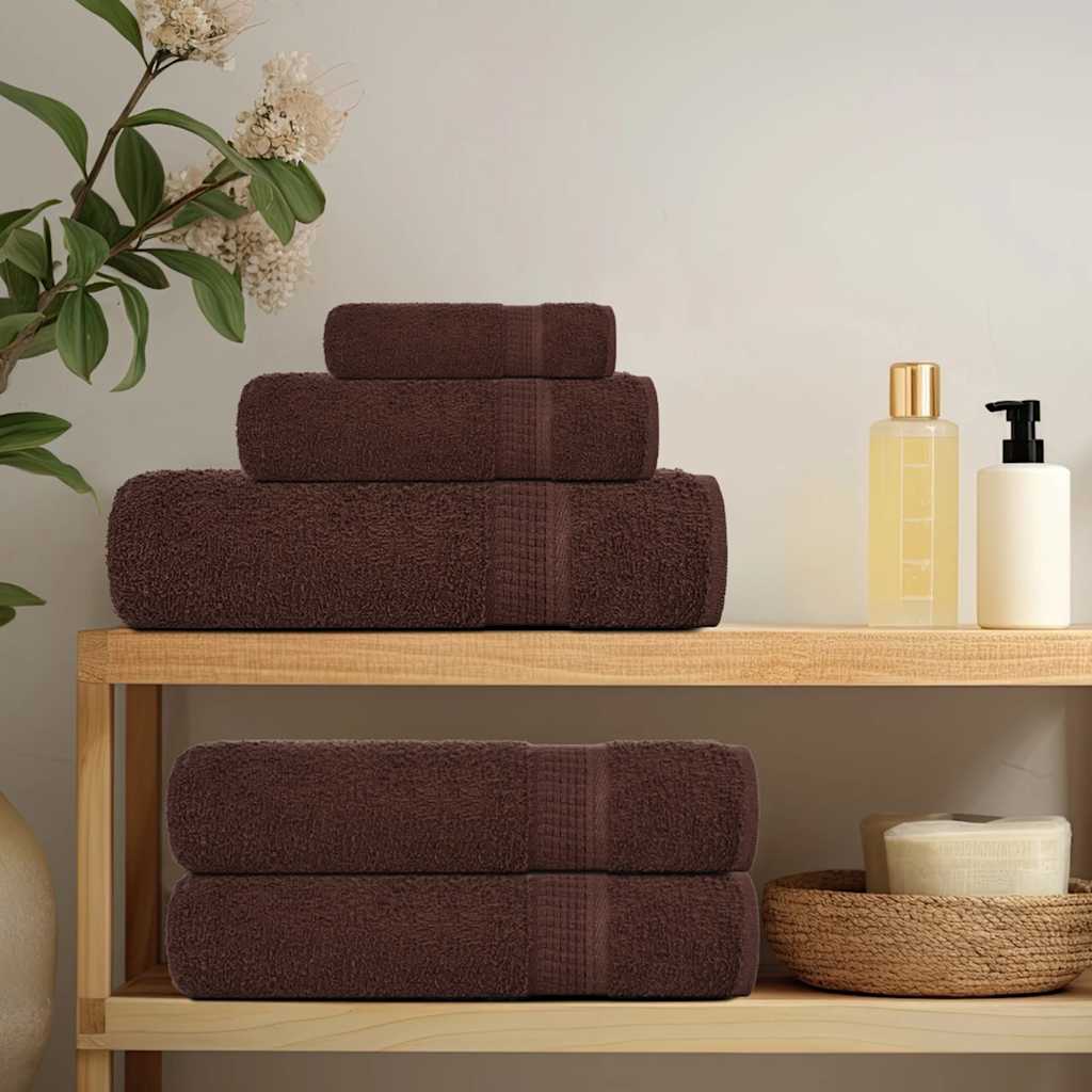 Bath Towels "FROGN" 4 pcs Brown 100x150 cm 360 gsm