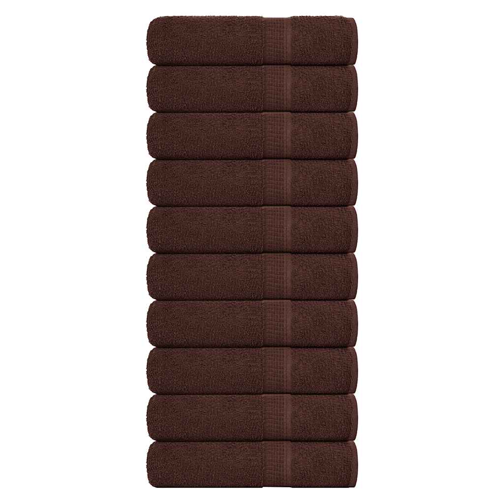 Bath Towels "FROGN" 10 pcs Brown 100x150 cm 360 gsm