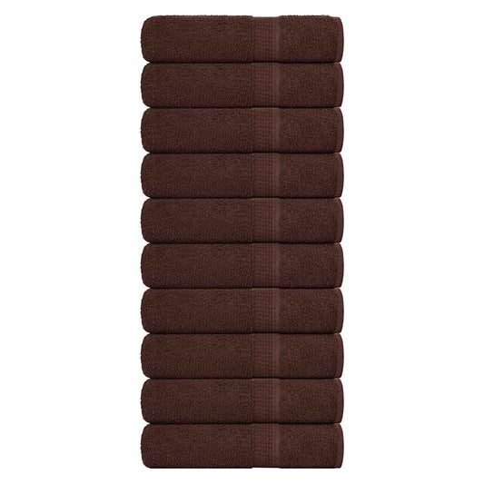 Bath Towels "FROGN" 10 pcs Brown 100x150 cm 360 gsm