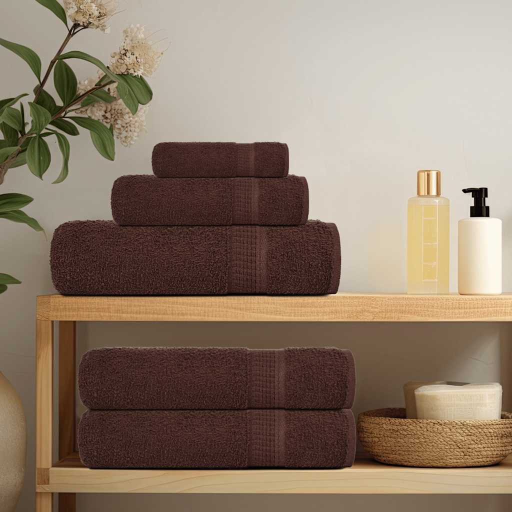 Sauna Towels "FROGN" 4 pcs Brown 80x200 cm 360 gsm