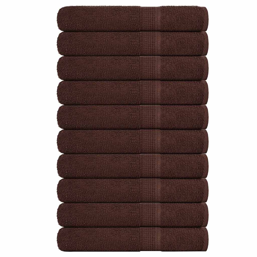 Sauna Towels "FROGN" 10 pcs Brown 80x200 cm 360 gsm