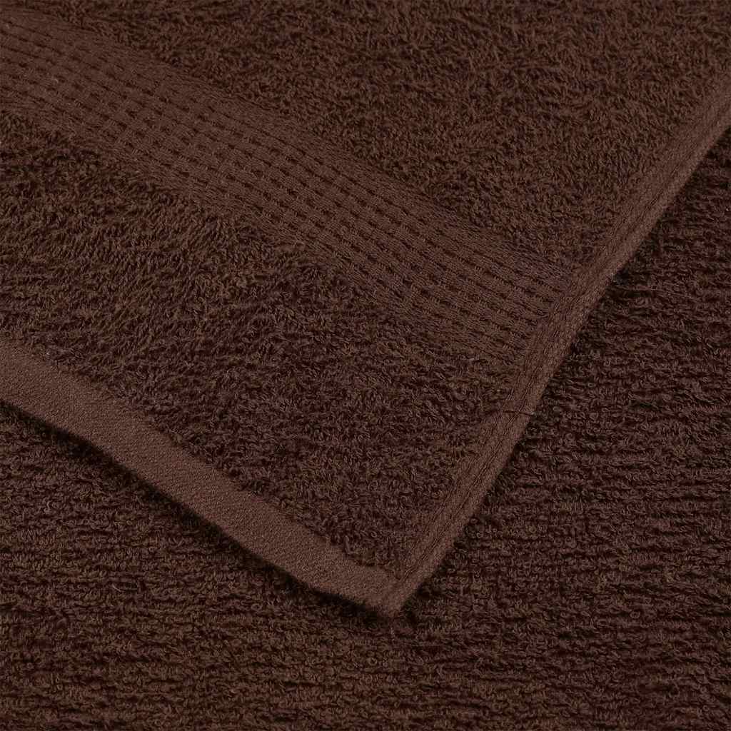 Sauna Towels "FROGN" 10 pcs Brown 80x200 cm 360 gsm
