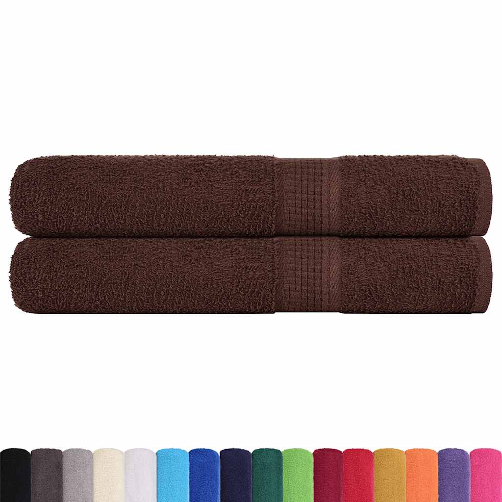 Towels "FROGN" 2 pcs Brown 100x200 cm 360 gsm