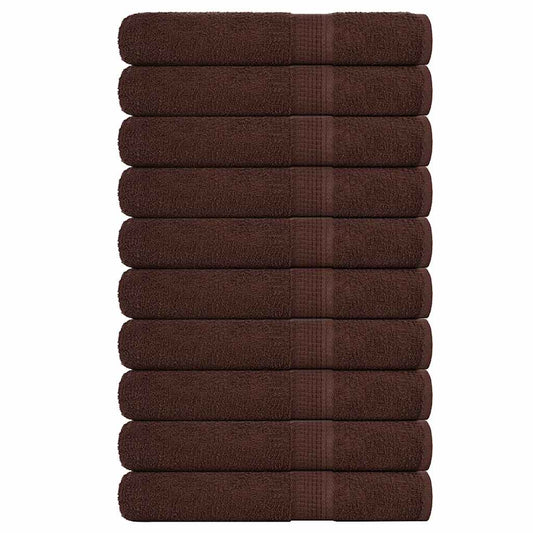 Towels "FROGN" 10 pcs Brown 100x200 cm 360 gsm