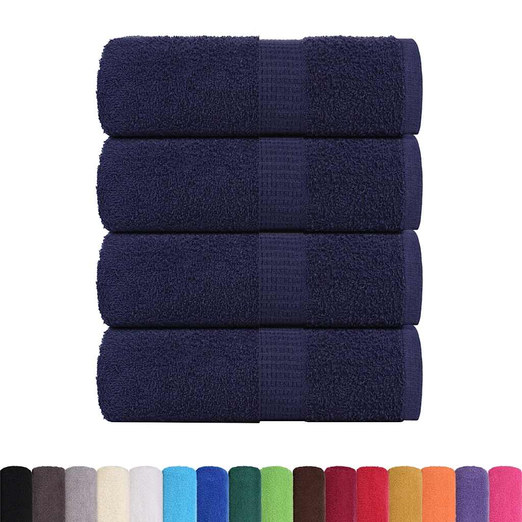 Guest Towels "FROGN" 4 pcs Navy Blue 30x50 cm 360 gsm