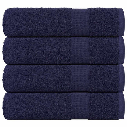 Hand Towels "FROGN" 4 pcs Navy Blue 50x100 cm 360 gsm