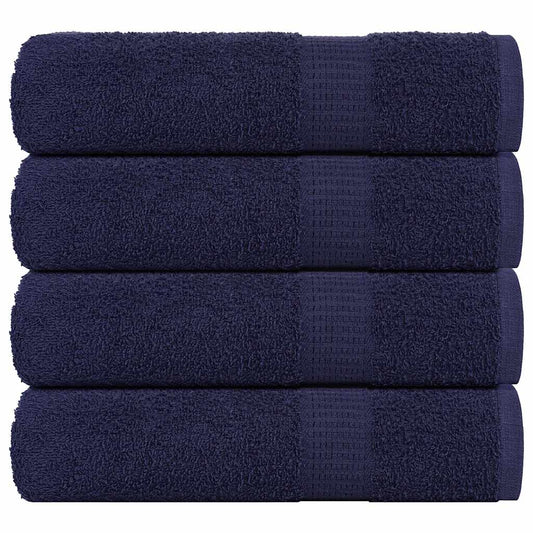 Hand Towels "FROGN" 4 pcs Navy Blue 50x100 cm 360 gsm