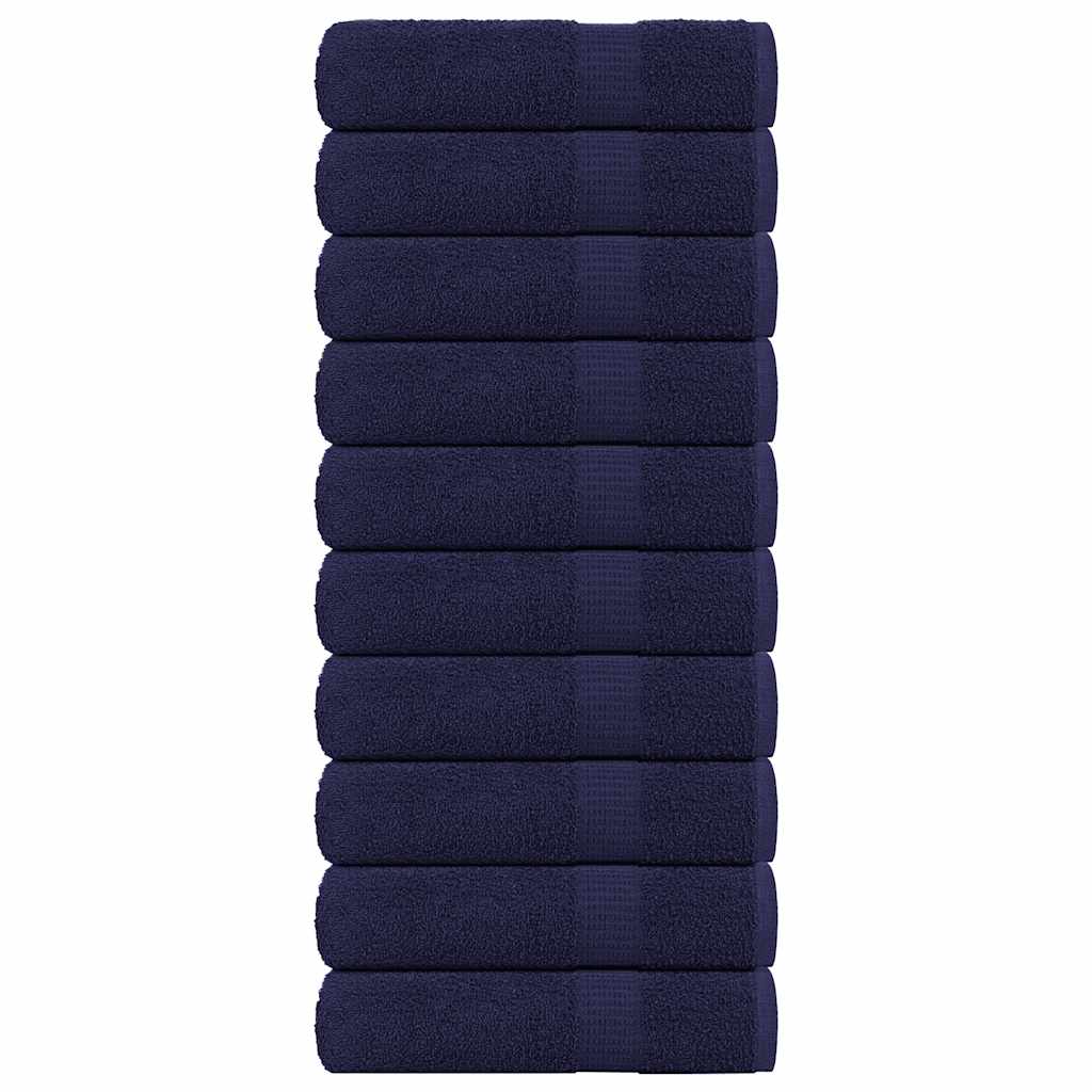 Hand Towels "FROGN" 10 pcs Navy Blue 50x100 cm 360 gsm