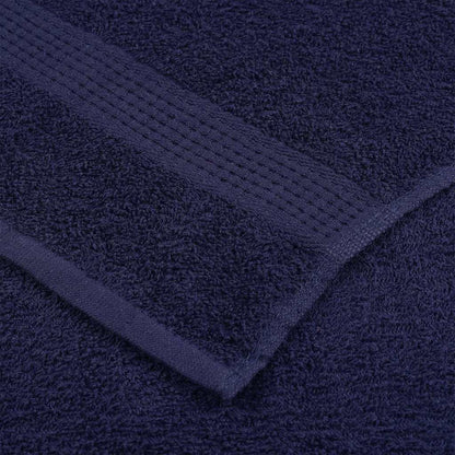 Hand Towels "FROGN" 10 pcs Navy Blue 50x100 cm 360 gsm