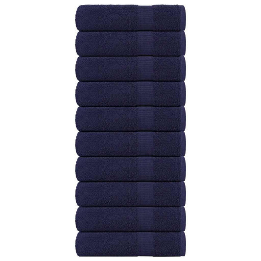 Bath Towels "FROGN" 10 pcs Navy Blue 100x150 cm 360 gsm