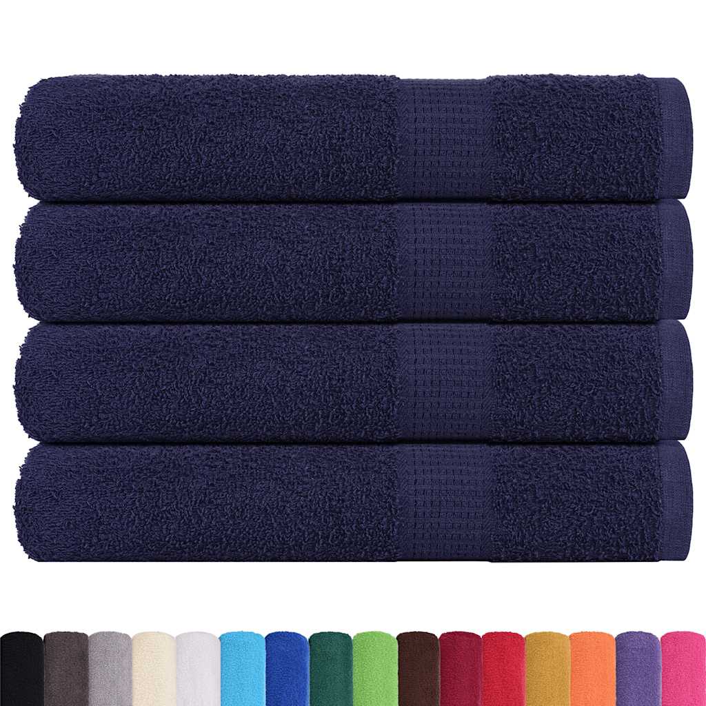 Sauna Towels "FROGN" 4 pcs Navy Blue 80x200 cm 360 gsm