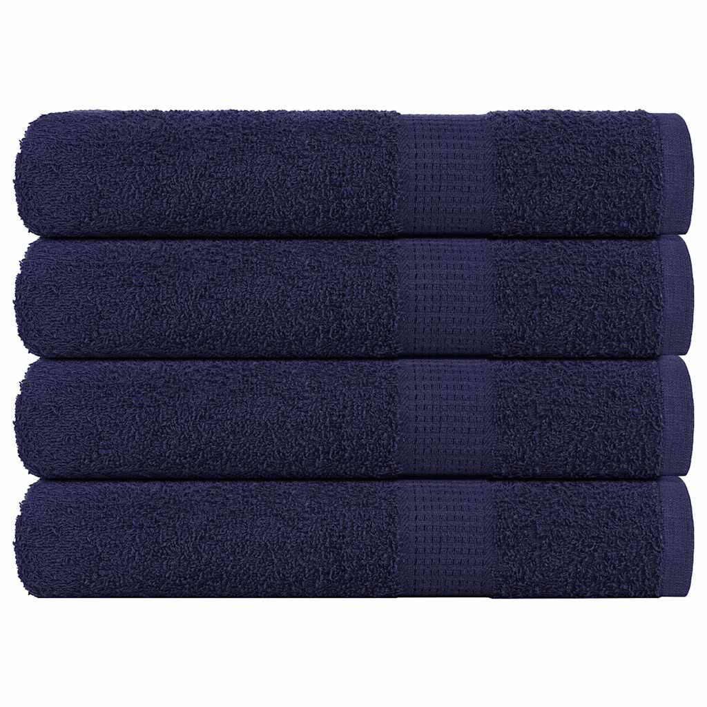 Towels "FROGN" 4 pcs Navy Blue 100x200 cm 360 gsm